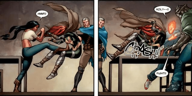 Dani Moonstar kicking ass. Found via Americana Aspects.